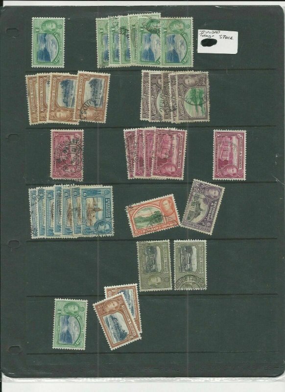 TRADE PRICE STAMPS TRINIDA AND TOBAGO DEALERS STOCK SHEET