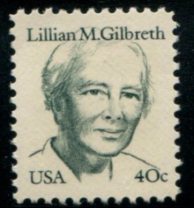 1868 US 40c Lillian M Gilbreth, MNH sml blk tag