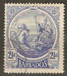 Barbados 131 SG 190 Used F/VF 1916 SCV $3.50