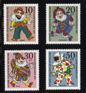 Berlin Sc# 9NB74-77  Puppets  semi-postal set MNH