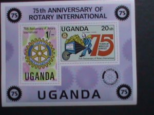 ​UGANDA-1980-SC#298a 75TH ANNIVERSARY-ROTARY INTERNATIONAL-MNH-S/S-VERY FINE