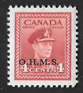 Canada #O4 4 cents King George Mint OG NH EGRADED XF 94 XXF