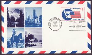 UXC5 SIPEX, Visit the USA uncacheted FDC