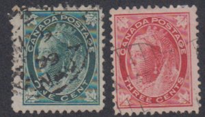Canada - 1897 - SC 67, 69 - Used