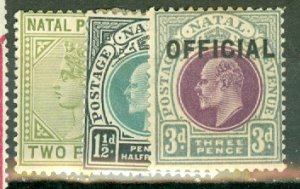 JN: Natal 66//105, O1-2, O4 mint CV $155; scan shows only a few