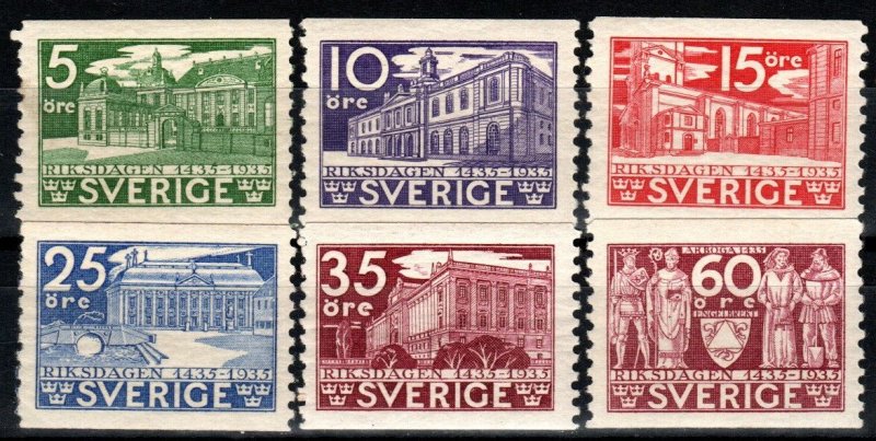 Sweden #242-7  MNH CV $88.00 (A777)