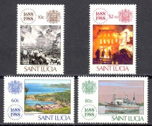 St. Lucia Sc# 923-926 MNH 1988 Lloyds of London