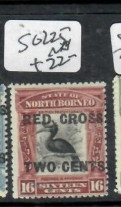 NORTH BORNEO 2C+16C RED CROSS BIRD     SG 225      MNH    P0814H