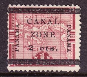 Canal Zone Nr.17b 1906 Mint(*) overprint type-f