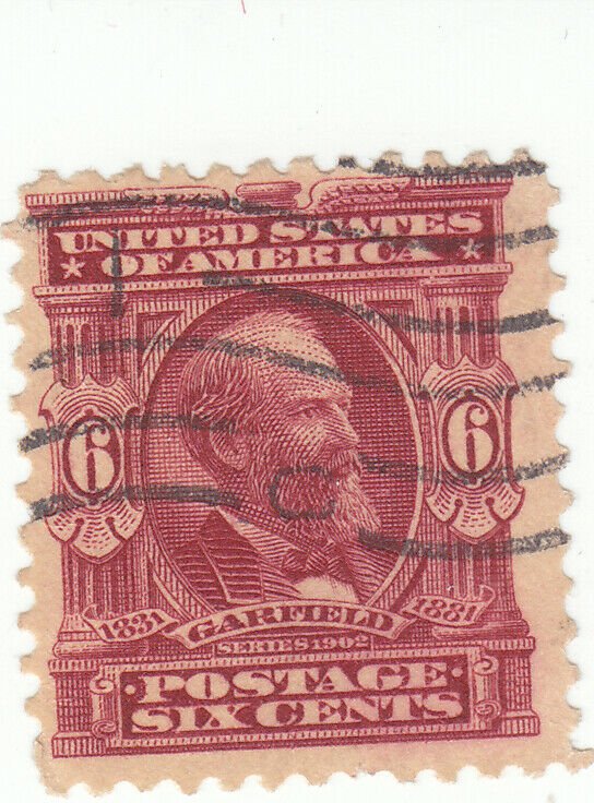 Scott #305 - 6c Claret - Garfield - Used -SCV - $5.75