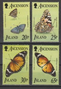 ASCENSION 1995 SG 657/60 + MS 661 MNH