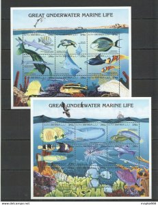 Eritrea Great Underwater Fish & Marine Life 2Kb ** Stamps Pk068