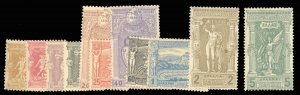 Greece #117-127 Cat$1,159, 1896 Olympics, complete to 5d (eleven values), lig...