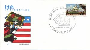 #3286 Irish Immigration Farnam FDC