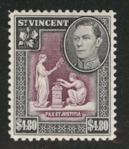 St Vincent Scott 169 MNH** 1949 key top value in set CV $13