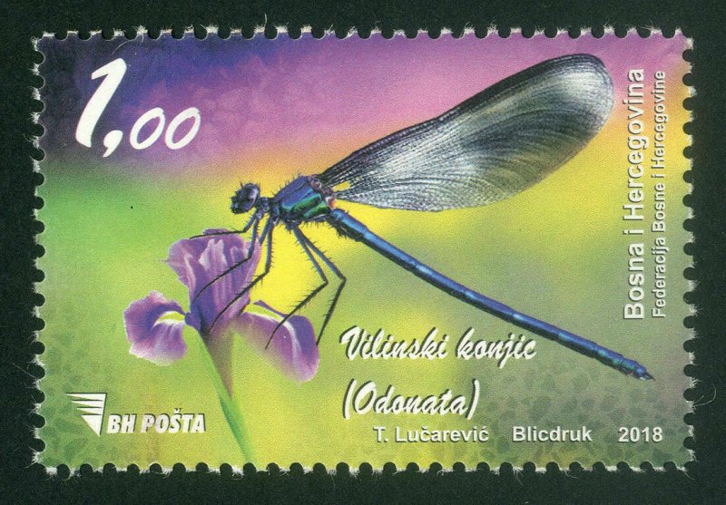 BOSNIA&HERZEGOVINA 2018 -  Fauna ''Dragonfly, MNH