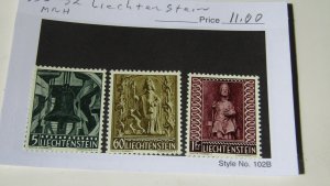 Liechtenstein 350-352 MNH