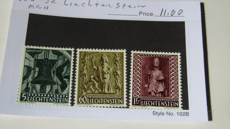 Liechtenstein 350-352 MNH