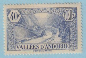 FRENCH ANDORRA 33  MINT HINGED OG * NO FAULTS EXTRA FINE! - FEP