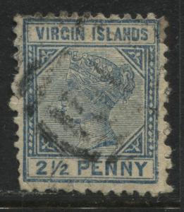 Virgin Islands QV 1884 2 1/2d ultra FORGERY