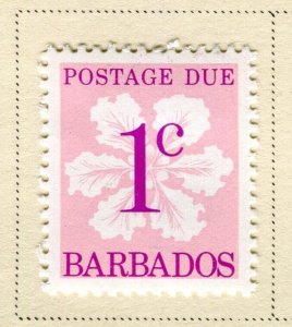 BARBADOS; 1976 early Postage Due issue fine Mint hinged 1c. value