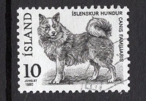 Iceland   #526   used  1980   dog  10k