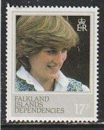 1982 Falkland Islands - Sc 1L73 - MNH VF - 1 single - Princess Diana