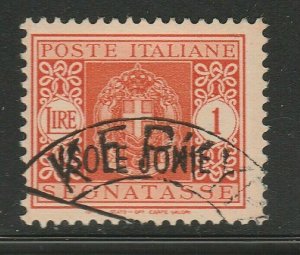 Isole Jonie Segnatasse Sass. 4 Colonie Italiane 1941 1L Ionian Isl. A16P48F564