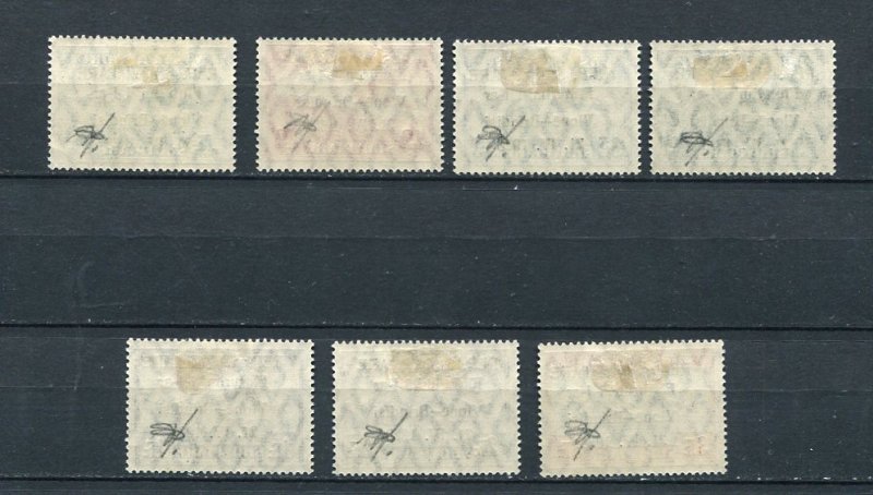 Albania 1928 Sc C15-1 Mi 162-8 MH CV 450 euro Overprint All Signed First flight