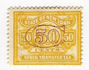 USA; 1890s-1900 early NY Stock Transfer revenue issue 50c. value