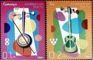 Azerbaijan 2022 MNH Stamps Music Musical Instruments