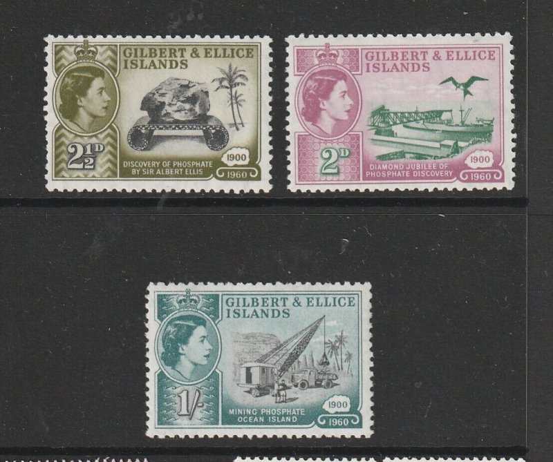 Gilbert & Ellice islands 1960 Phosphate UM/MNH SG 76/8 