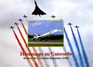 Congo 2011 CONCORDE Tribute s/s Imperforated mnh.vf