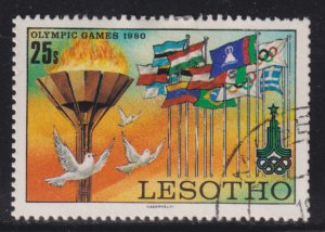 Lesotho 292 Olympic Flags, Moscow 1980
