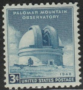 US 966 Palomar Observatory 3c single MNH 1948