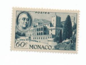 Monaco 1946 Scott 200 MH - 60c, Roosevelt, Palace