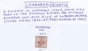 LOMBARDY VENETIA  SCV $85.00 STARTS AT 10% OF CAT VALUE!