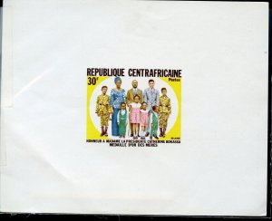 CENTRAL AFRICA GROUP OF SEVEN  DELUXE CARD SHEETS MINT NH