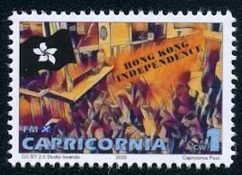 REPUBLIC OF CAPRICORNIA - 2020 -Hong Kong Solidarity-Perf 1v-M N H-Private Issue