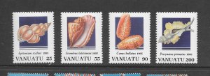 SHELLS - VANUATU #654-7  MNH