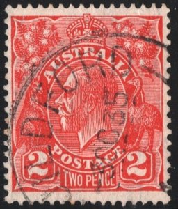 Australia SC#116 2d King George V Single (1931) Used