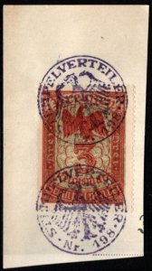 1896 Germany Prussia Revenue 3 Marks General Stamp Duty w/Official Cancel