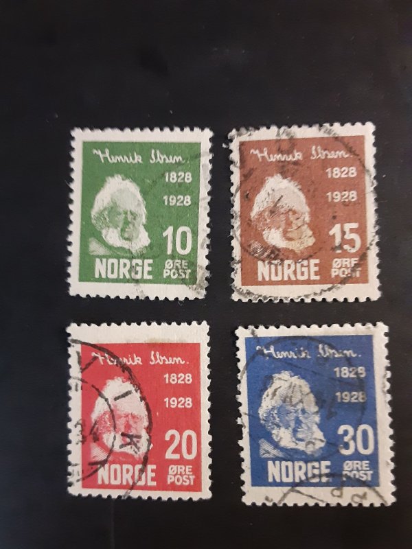 Norway #132-135             Used