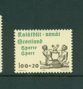 Greenland #B7 (1976 Athletic Union issue) VFMNH CV $0.60