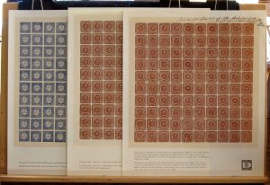 DENMARK - 6 SHEETS STAMPS REPRINTED FOR HAFNIA 76 INTERNATIONAL STAMP EXPO