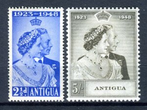 Antigua 1948 KGVI. Silver Wedding set of 2. MH. SG112-113.