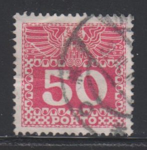 Austria, 50h Postage Due (SC# J43) Used