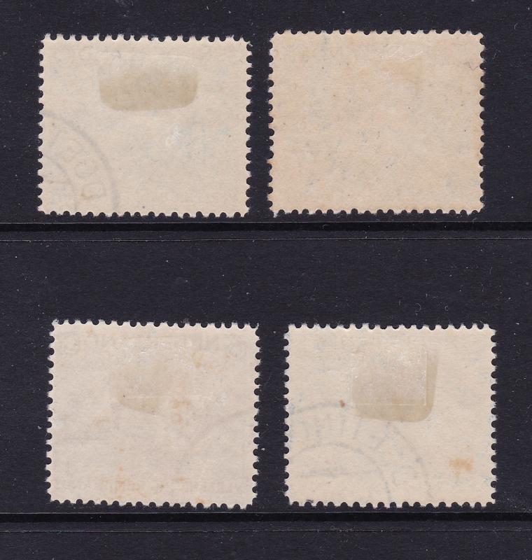 Netherlands the Rembrandt set of 3 used + 1 MH from 1930