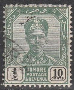 Malaya Johore #44  F-VF Used CV $55.00 (D2286)