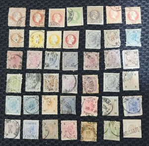 Austria collection of 42 used stamps.